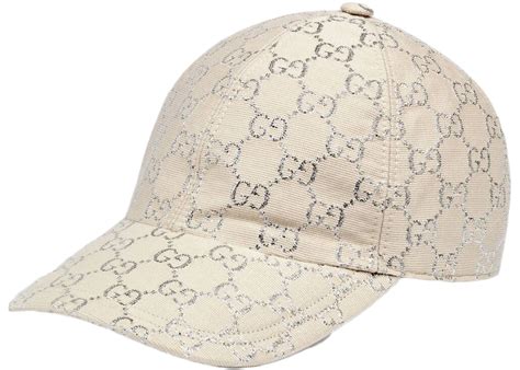 gucci lame baseball hat